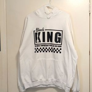 Jerzees XL White Graphic Hoodie